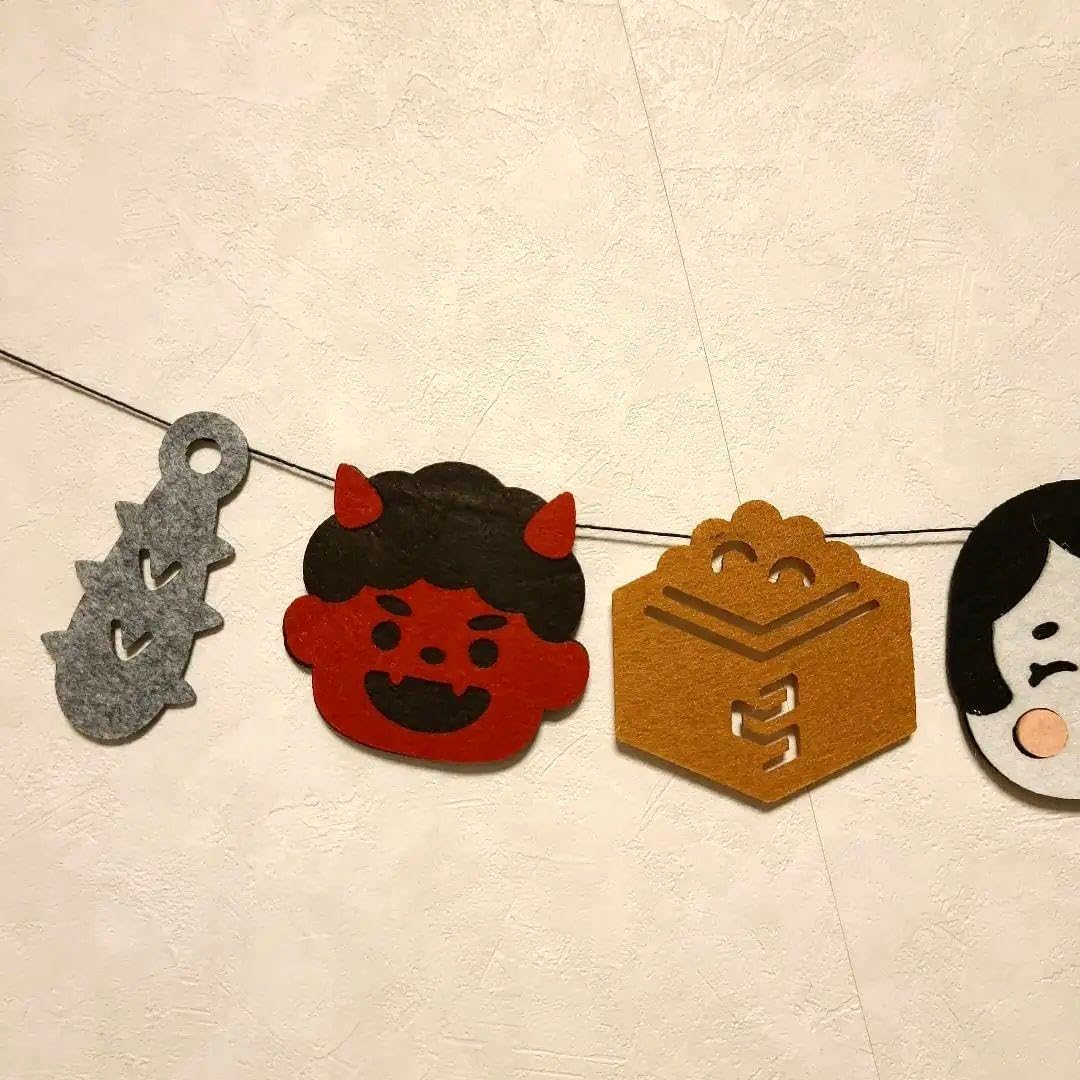 フェルト飾り・節分・ハロウィン・お釈迦様・専用ページ Amazon.co.jp: 節分 ガーランド フェルト 鬼 : おもちゃ